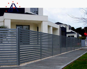 Precios de fábrica valla de aluminio recinto parrillas de acero diseño de valla de aluminio negro seguridad - Product Image 5