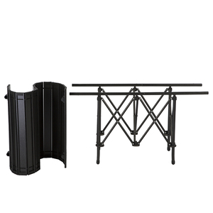 Kejie Black Lightweight Portable Aluminum <b>Folding</b> Camping Picnic <b>Table</b> with Modern Design 5.6kg for Outdoor Furniture Beach Use - Product Image 3