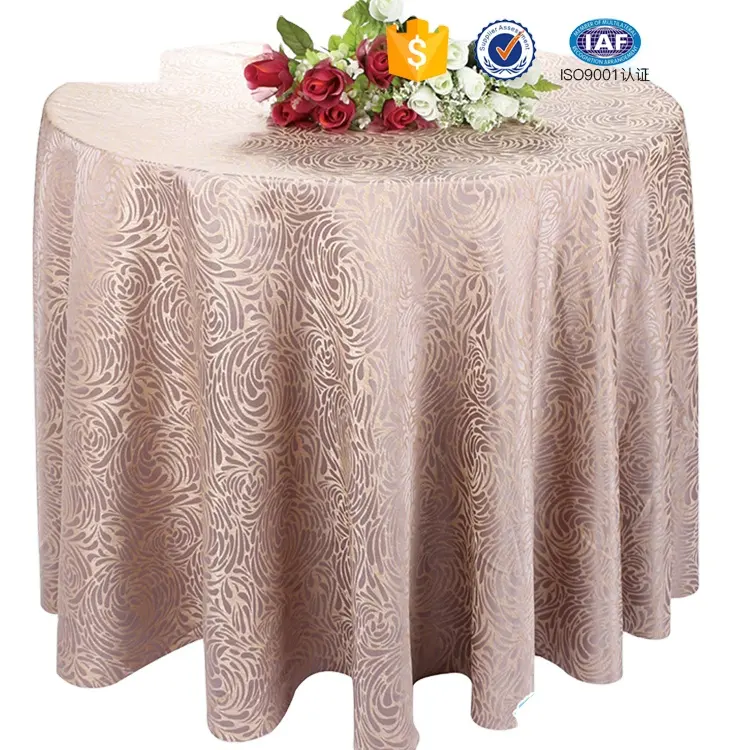 लक्जरी मूल्य कस्टम बड़े tablecloths 120 दौर मेज़पोश कपड़े tablecloths