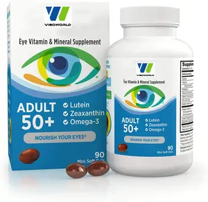 自有品牌眼部维生素软胶囊叶黄素视力健康与omega 3维生素c和锌眼部护理补充剂