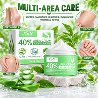 Crème Quotidienne pour les Pieds à Marque Blanche 40% Urée 2% Acide Salicylique avec Arbre à Thé, Acide Hyaluronique et Aloe pour le Soin des Talons Rêches et Secs 120 g