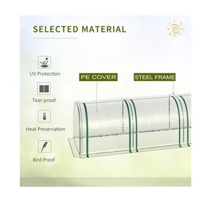 Serre de haute qualité Garden Grow Protect Plant Vegetable <span class=keywords><strong>Tunnel</strong></span> avec porte à glissière - Product Image 5