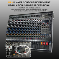 Console de mixage audio professionnelle avec DSP et USB, système de mixage de scène, contrôleur de mixage DJ, 24 canaux, console de mixage audio professionnelle