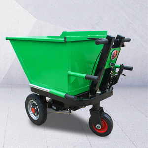 Carretilla manual naranja de 860 mm de largo y 630 mm de ancho con asa y ruedas para transporte en obras de construcción - Product Image 4