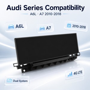 Route Factory Supply Android auto da 14.9 pollici per <span class=keywords><strong>lettore</strong></span> <span class=keywords><strong>DVD</strong></span> <span class=keywords><strong>con</strong></span> DSP per Audi A6L A7 2012-2015 doppio sistema Carplay e GPS - Product Image 4