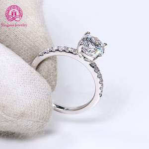 Luxuriöser 1,5 Karat D VVS2 Labor-Diamantring aus 14K/18K massivem <span class=keywords><strong>Weißgold</strong></span>, im Labor gezüchteter Diamant-Verlobungs- und Ehering mit IGI-Zertifikat - Product Image 2