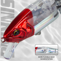 Leurre de pêche flottant multi-ségmenté articulé 140 mm 22 g en 3 sections, appât artificiel en plastique dur – Fabricant