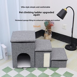 <span class=keywords><strong>Escalier</strong></span> pliable <span class=keywords><strong>pour</strong></span> <span class=keywords><strong>animaux</strong></span> de compagnie et échelle d'accès avec grand rangement, lit <span class=keywords><strong>pour</strong></span> chien antidérapant, canapé-lit <span class=keywords><strong>pour</strong></span> chat et nid - Product Image 2