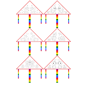 Kids Coloring <strong>Kite</strong> Set <strong>DIY</strong> Arts and Crafts, Easy Fly <strong>Kite</strong> with Fishing Rod, Perfect for Spring Outdoor Activities - Product Image 1