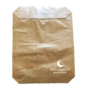 PP gewebtes Ventil 20kg 50kg Zements äcke Recycelte Verpackung Kunststoff Kraft papier Zement beutel Polypropylen Raffia