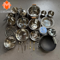 Set Panci Masak Anti Lengket Lapisan Keramik Granit 7pcs Peralatan Masak Dapur Grosir