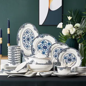 Factory wholesale price whute dinner ware set sustainable ceramic dinnerware set modern chinaware