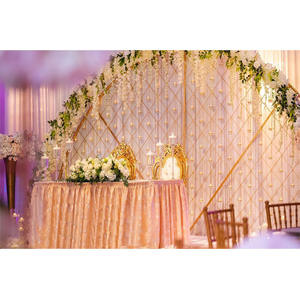 เทียนครึ่งดวงสำหรับงานแต่งงานที่มีสไตล์เทียนตกแต่งผนังเทียนกึ่งกลมผนังด้านหลังงานแต่งงานล่าสุด - Product Image 1