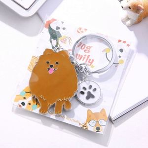 Fashion Pet Dachshund Keychain DIY Dogs Tag Key Chain Car Keyring Promotion Dog Metal Enamel Key Chains Bag Charm Pendant