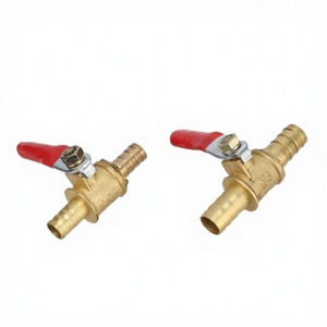 NARAYAN COMPONENTS Robinet à bille pneumatique en laiton universel à raccord cannelé pour tuyau de jardin 8mm 10mm, pour eau/air/huile - Product Image 2