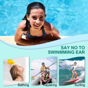 Schwimmen Ohr stöpsel Wasserdichte Ohr stöpsel Silikon-Schwimm ohr stöpsel für erwachsene Kinder, Wassersport-Ohr stöpsel Halten Sie das Ohren wasser fern - Product Image 4