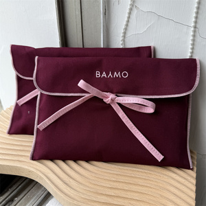 Embroidered Logo Cotton Twill Dust <b>Envelope</b> Clothes Shoe Scarf Packing Bag Reusable <b>Gift</b> Jewelry Flap <b>Envelope</b> Pouch Custom - Product Image 6