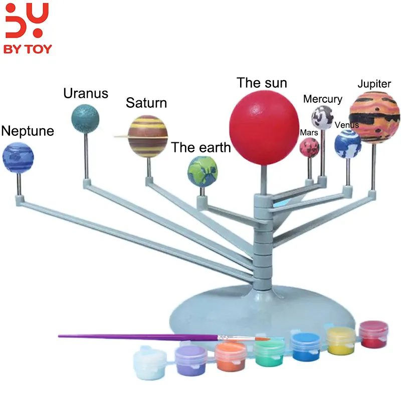 2023 juguetes educativos For Kids Diy Assemble Toys Kids Learning Educational Toys Kids Science Planets Solar System Toys