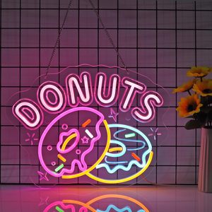 Donuts Letreros Neon LED dimmable USB powered ambient <b>light</b> store <b>window</b> decoration <b>light</b> street indicator <b>light</b> landscape <b>light</b> - Product Image 3