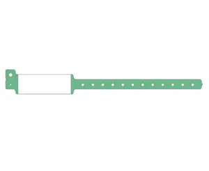 Bracelets en PVC avec informations personnalisées Bracelets d'identification d'hôpital en vinyle souple
