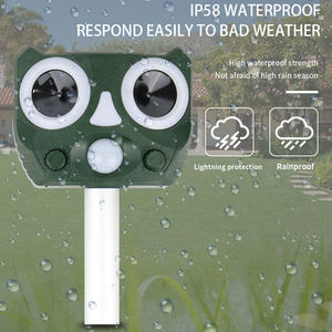 Wasserdichter IP58 PIR-Sensor für den Außenbereich 15m intelligente Schädlings bekämpfung Solar betriebene Ultraschallschädlings-Wildtier abwehr - Product Image 4