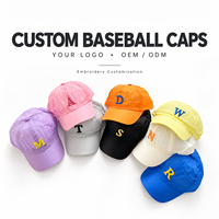 Casquettes ajustées unisexes pour enfants ZG Quality 6 panneaux style hip-hop en polyester, broderie de logo personnalisée, streetwear