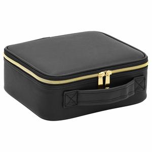 Estuche de Viaje Portátil de Gran Capacidad y Diseño Elegante con Espejo con Luz LED, Bolsa de Maquillaje Profesional y Moderna - Product Image 1