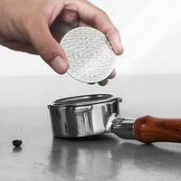 Saringan Kopi Stainless Steel Tebal 0.8mm 1.0mm 1.2mm, Disc Filter Kopi Terukir & Disinter untuk Mesin Espresso
