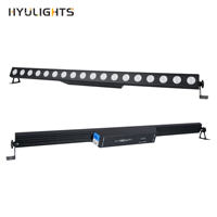 Barre de pixels 18 LED RGBWA UV 6-en-1, projecteur mural, corps en aluminium, contrôle DMX512 pour éclairage de scène, discothèque et bar