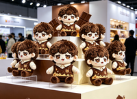 Peluche personnalisée en forme de personnage de dessin animé, douce et moelleuse, pour cadeau d'anniversaire