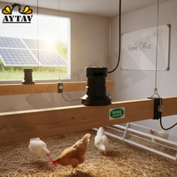 Portalámparas LED AYTAV de 10W, 2700K, Regulable, Base E27, 12V CC, Alimentación Solar, Certificado ROHS, para Equipos Avícolas, Hogar y Oficina, CRI>90