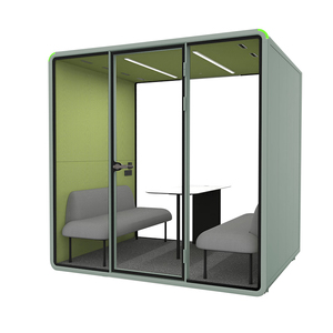 Office Pod Big Size Sound Insulated Office Booth 4 Person Indoor Mobile Team Meeting Office Pod - Product Image 2