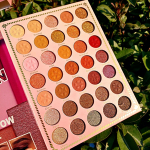Palette d'ombres à paupières scintillantes imperméables de haute qualité, best-seller, pour peaux foncées et claires, logo personnalisé, vente en gros, marque privée, poudre - Product Image 3