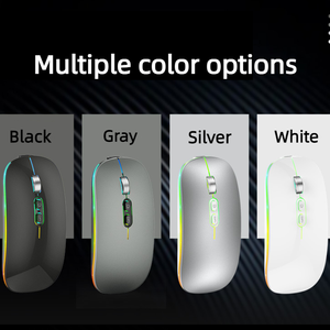 Ratón inalámbrico RGB personalizado para portátiles <span class=keywords><strong>Apple</strong></span>, ratón vertical delgado y ergonómico recargable por USB, para tecnología Bluetooth - Product Image 6