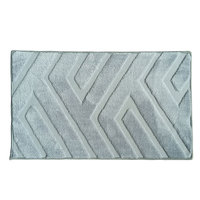Tapis d'entrée de bureau moderne personnalisé en gros, antidérapant, absorbant, géométrique, fin, en polypropylène, fabriqué à la machine, pour intérieur