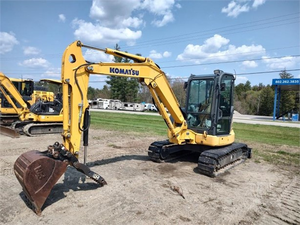 Mini-excavatrice Komatsu PC55MR d'occasion, excavatrice Komatsu de 5,5 tonnes avec chenilles en caoutchouc, excavatrices d'occasion en stock - Product Image 4