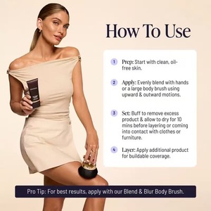 Crema Correctora Corporal OEM ODM, Base <span class=keywords><strong>de</strong></span> Maquillaje Corporal Resistente al Agua y a la Transferencia para Tatuajes, Cicatrices y Tono <span class=keywords><strong>de</strong></span> Piel Irregular - Product Image 4