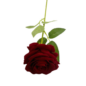 ดอกกุหลาบประดิษฐ์ 50 ซม. ดอกไม้ผ้าไหมจำลองคุณภาพสูง ตกแต่งบ้าน อุปกรณ์ประกอบฉากงานแต่งงาน วันวาเลนไทน์ - Product Image 4