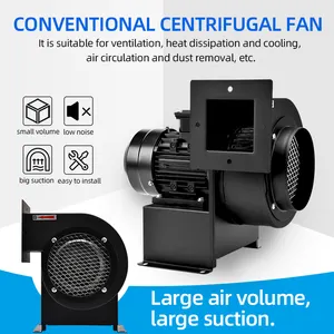 Small 220V/380V 9.5CMM 50Hz Powerful Cooling Industrial Small Centrifugal Blower Fan