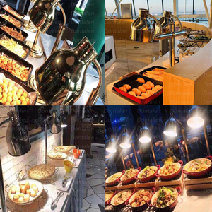 Restaurante Equipo de Hotel De pie Catering Lámpara calentadora de alimentos Calentador eléctrico Buffet Comida de lujo Luz de calor para fiesta de boda - Product Image 5