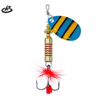 Umpan pemintal pancing 6.4cm 6g, pemintal pancing Wobbler logam, umpan Putar