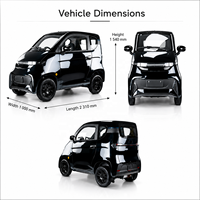 Voiture électrique de luxe homologuée WVTA, à faible vitesse, nouvelle énergie, lithium, propulsion arrière, cuir, caméra, grande autonomie, pour trajets urbains quotidiens