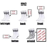 Chaussettes personnalisées pour hommes, chaussettes à imprimé animal, chaussettes à coussinets personnalisées en couleur, chaussettes mi-hautes pour les quatre saisons