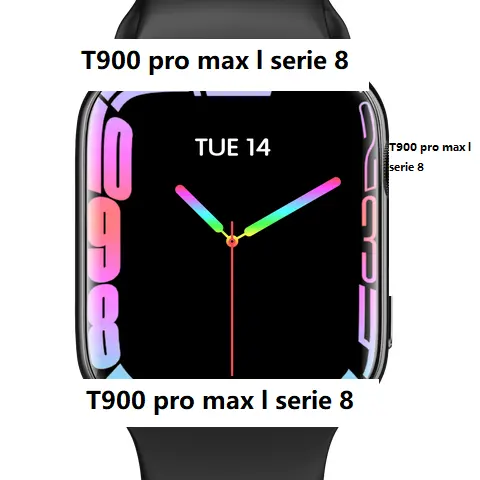 T900Promax L Hiwatch Plus App Ip68 Waterproof Reloj Inteligente Smartwatch Smart Watch T900 Pro Max L Serie 8