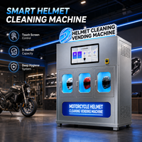 Distributeur automatique intelligent Ouruoxi à 3 compartiments pour la désinfection et le nettoyage des casques de moto, équipement de stérilisation UVC à usage commercial