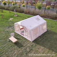 Tente de toit gonflable de camping en plein air Mengxi 12.96, sans assemblage, en tissu Oxford épaissi, quatre saisons, multi-personnes, imperméable, portable