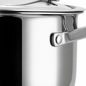 Set di Pentole KENGQ in Acciaio Inox 4 Pezzi con Coperchi in Vetro, Design Impilabile per Fornelli a Gas e a Induzione, Lavabile in Lavastoviglie, Stile Americano - Product Image 4