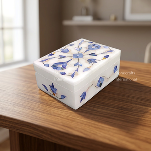 Élégante boîte à bijoux en marbre pour vadrouille, rangement moderne et élégant de haute qualité pour la maison et les voyages - Product Image 3