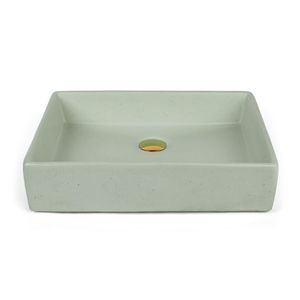 Modern OEM Color Fluted Concrete Washbasin Ribbed Cement Vessel Sink Above Counter GFRC Lavabo For Luxury Bathroom - Product Image 1