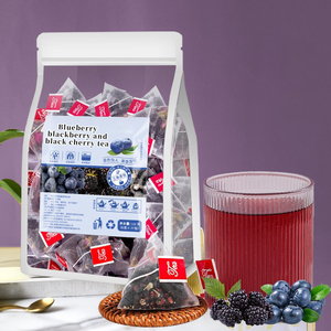 Arándanos Moras Black Goji Berries Infundido Sabor Té Triángulo Bolsitas de té Directo al por mayor Embalaje personalizable - Product Image 2